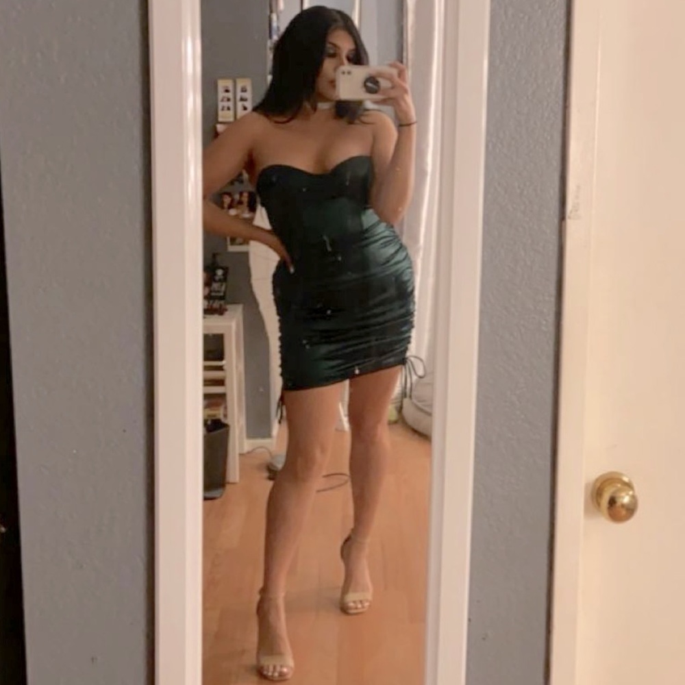 Strapless Corset Mini Dress